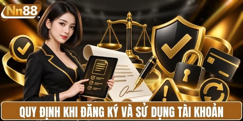 Quy định khi đăng ký và sử dụng tài khoản tại nhà cái