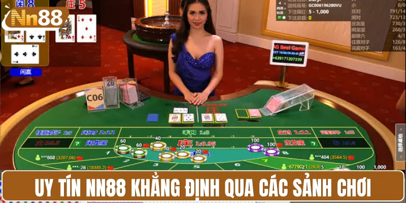 Uy tín của nhà cái khẳng định qua các sảnh chơi